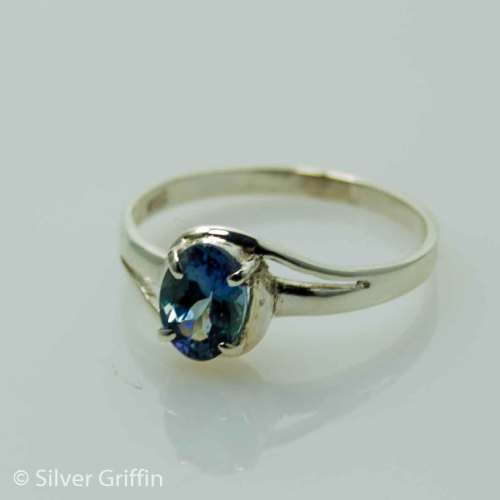1.04ct Tanzanite 925 Silver Ring "Solid Silver & Natural Stone"