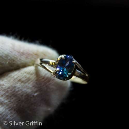 1.04ct Tanzanite 925 Silver Ring "Solid Silver & Natural Stone"
