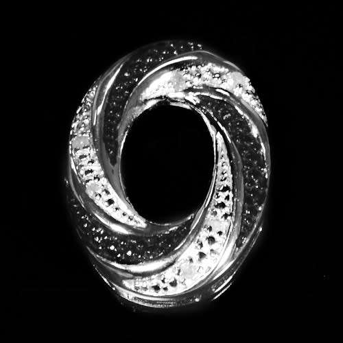 2.21ct BEAUTIFUL ! SUPERB 925 SILVER 100% NATURAL WHITE DIAMOND PENDANT