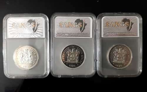 silver proof R1 1970 1971 1975