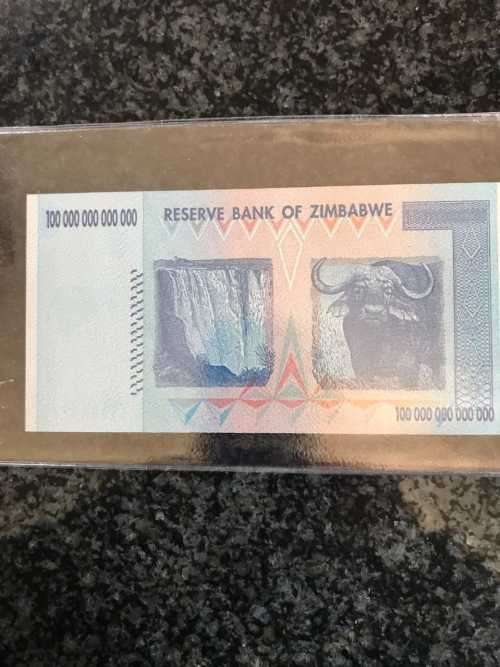 100 TRILLION ZIM DOLLARS