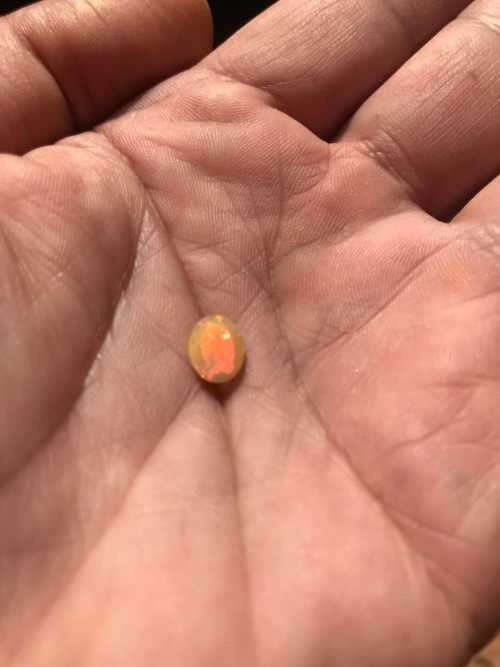 0.88CT ETHIOPIAN FACETED FIRE OPAL
