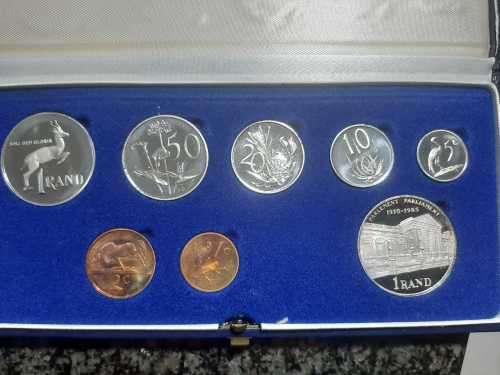1985 PROOF SET  SILVER 1RAND
