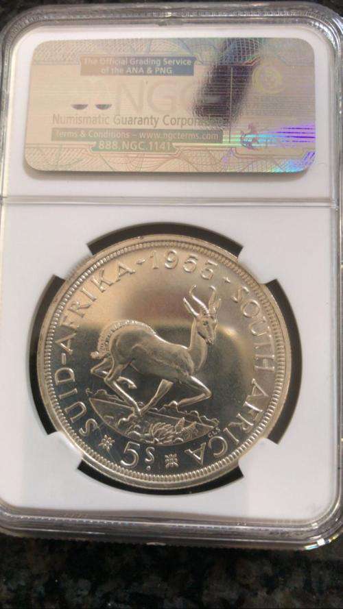 1953 S. AFRICA 5S  NGC  PF66