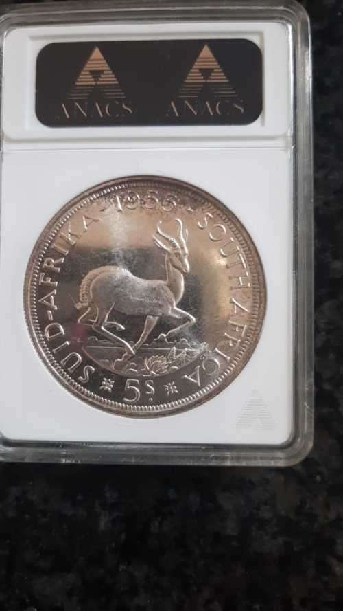 1955 S. AFRICA 5s PROOF PF66