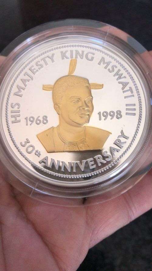 5 0z OF FINE SILVER 999. 30TH ANNIVERSARY.LIMITED MINTAGE