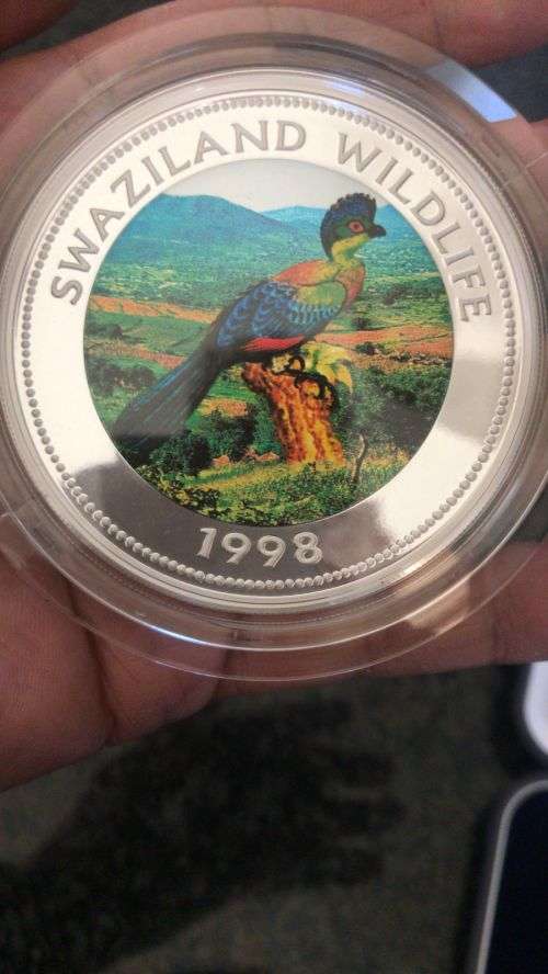 SWAZILAND 30TH ANNIVERSARY COIN 5 OZ 999 SILVER