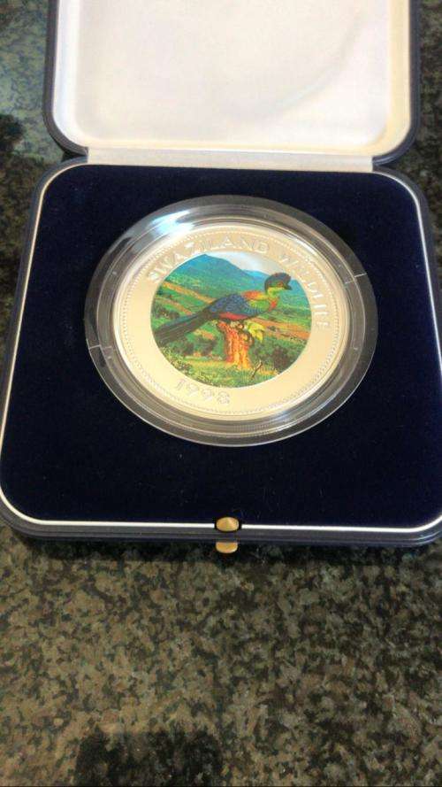 SWAZILAND 30TH ANNIVERSARY COIN 5 OZ 999 SILVER