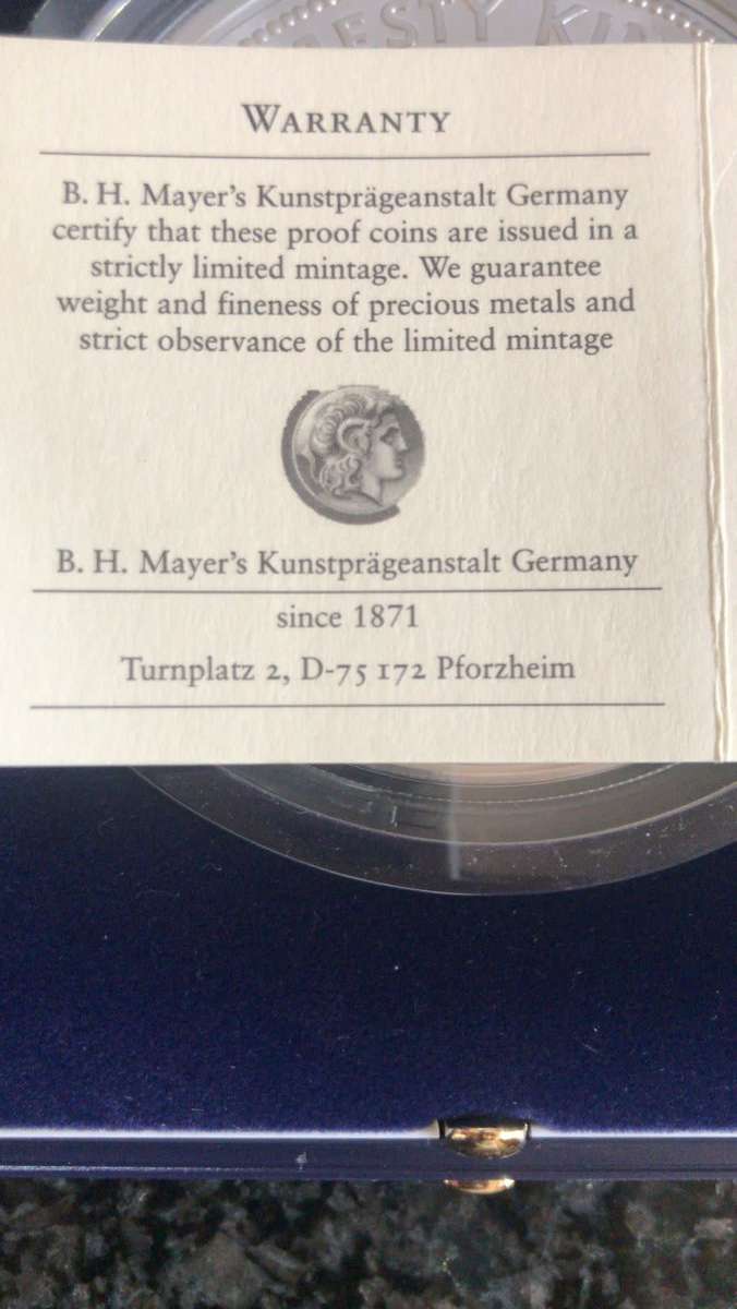 SWAZILAND 30TH ANNIVERSARY COIN 5 OZ 999 SILVER