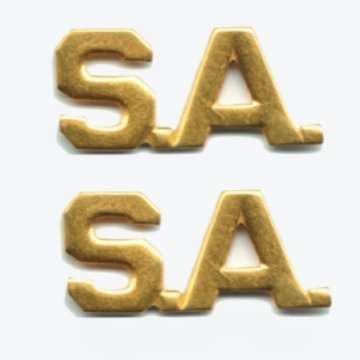 S.A.SHOULDER TITLE WITH PINS - PAIR