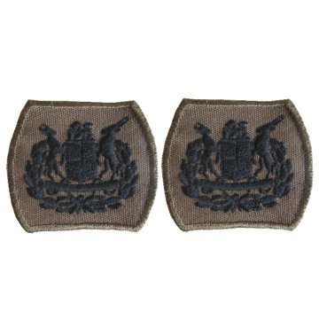 S.A.D.F - ARMY WARRANT OFFICER CLASS 1 EMBROIDERED RANK BADGES - PAIR.