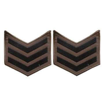 S.A.D.F SERGEANT SEW-ON RANK - PAIR.
