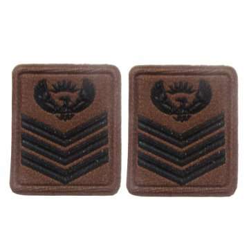 S.A.N.D.F STAFF SERGEANT COLLAR RANK BADGES - PAIR.