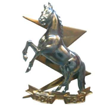 TECHNICAL SERVICE CORPS BERET BADGE WITH BOTH SCREWS.