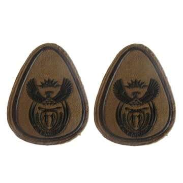 S.A.N.D.F. WARRANT OFFICER l IRON-ON COLLAR RANKS - PAIR.