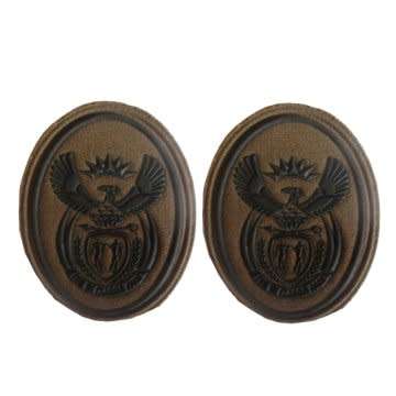 S.A.D.N.F WARRANT OFFICER CLASS ll IRON-ON COLLAR RANKS - PAIR.