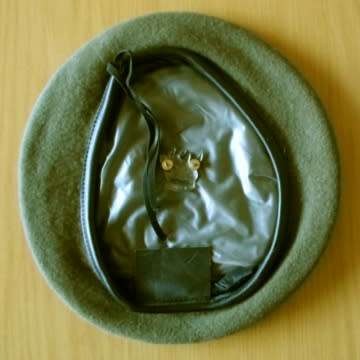 S.W.A.T.F Beret With 101 battalion Oxidised Silver Cap Badge - Screws In Place