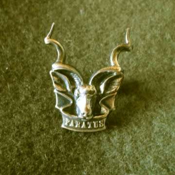 S.W.A.T.F. Beret With Area Force Oxidised Silver Cap Badge With Screws In Place