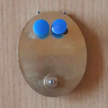 S.W.A.T.F. Head Quarters Oxidised Silver Cap Badge - Large Bokkop.