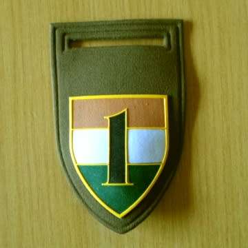 1 Transkei Battalion Embossed Rubberised Shoulder Flash With Pin In Place