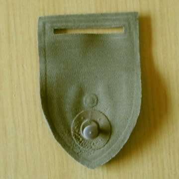 Transkei Mounted Battalion Embossed Rubberised Shoulder Flash With Pin In Place
