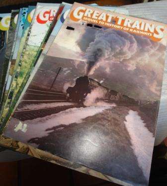 GREAT TRAINS- 22 parts/issues...for those who love trains.A collection....