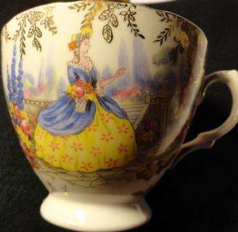 A magnificent bone china Colclough trio set.(see listing)