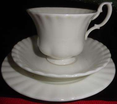 A ROYAL ALBERT bone china trio
