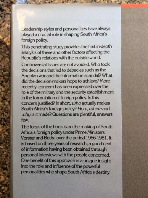 The Diplomacy of Isolation: South African Foreign Policy Making  Geldenhuys, Deon