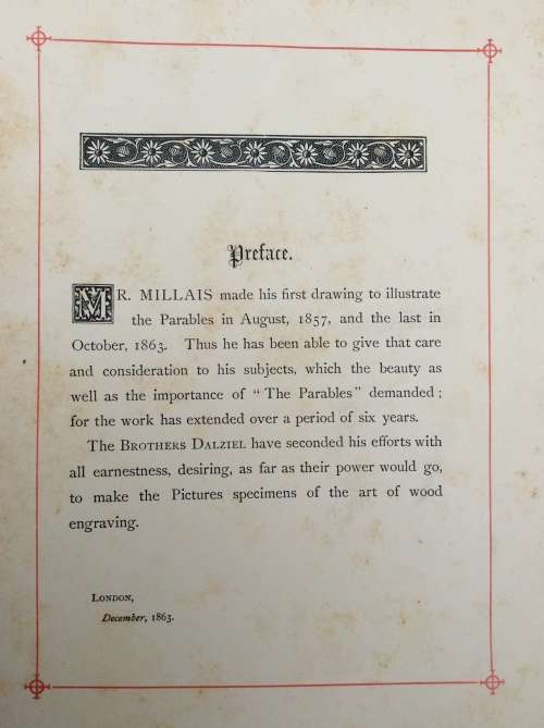 THE PARABLES OF OUR LORD AND SAVIOUR JESUS CHRIST Illustrated  by Millais, John Everett