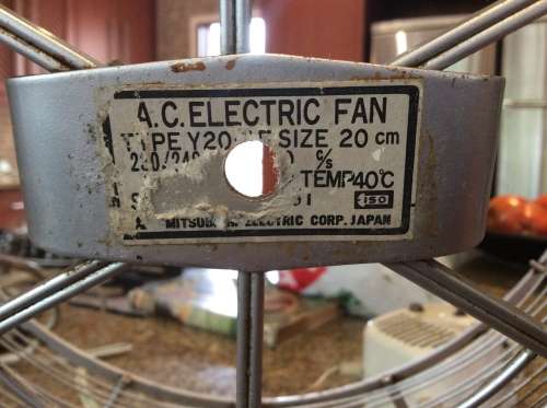 Vintage Kitchen Fan. c. 1970¿s. Adjustable tilt.
