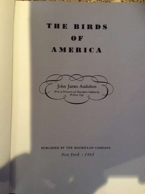 Birds of America. John James Audubon. 1965