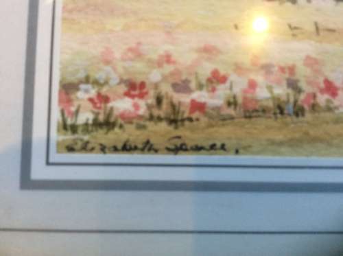 2x original miniature watercolours. Signed by artist.