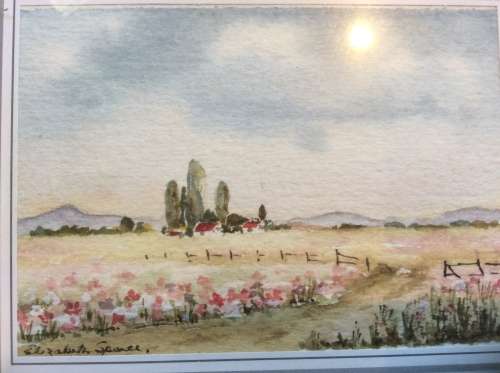 2x original miniature watercolours. Signed by artist.