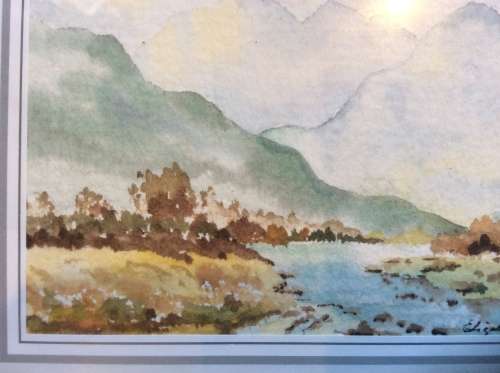 2x original miniature watercolours. Signed by artist.