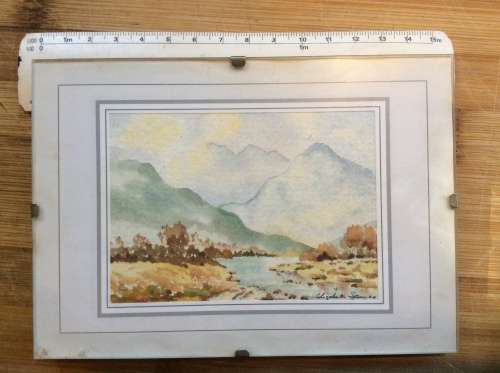2x original miniature watercolours. Signed by artist.