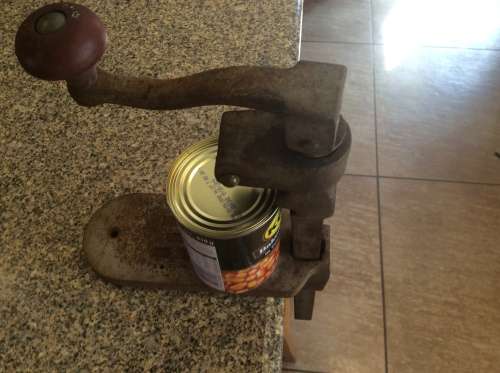 Vintage BONZER bench catering tin can opener 1930¿s