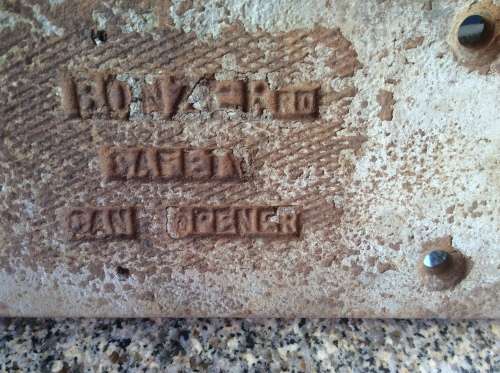 Vintage BONZER bench catering tin can opener 1930¿s