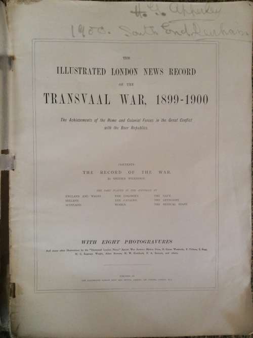 The Illustrated London News Record of the Transvaal War, 1899-1900