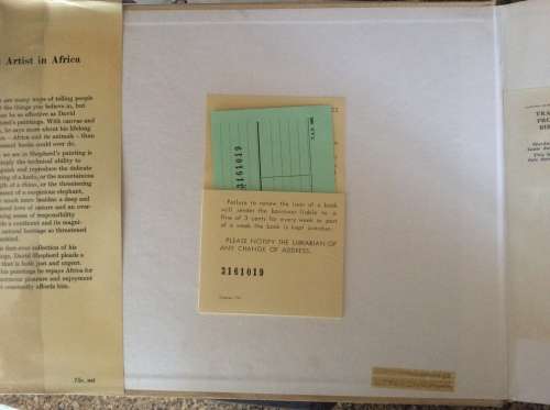 An Artist in Africa  David Shepherd 1st Ed 1969.