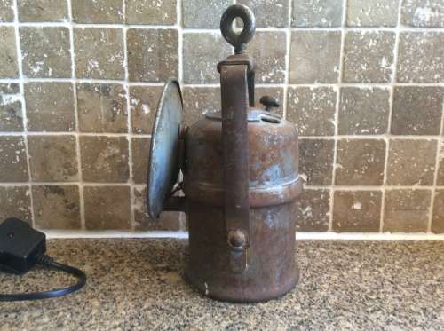 Antique Paraffin Miners Lamp