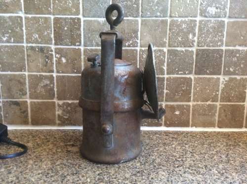 Antique Paraffin Miners Lamp