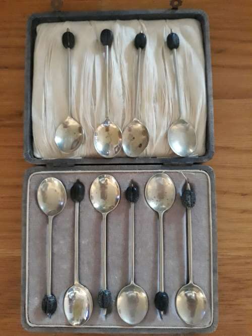 EPNS coffee bean spoons