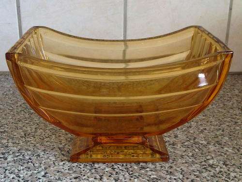 Art Deco amber vase