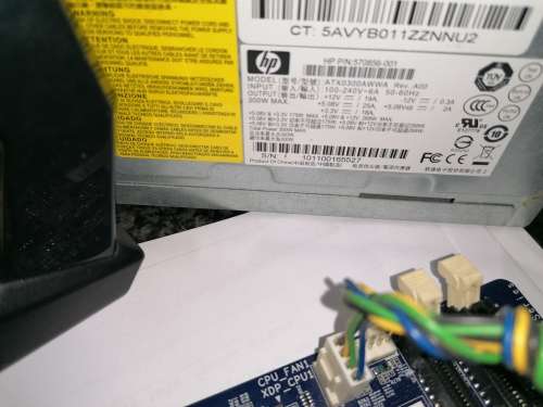 Motherboard cpu graphics card power supply ram and back plate