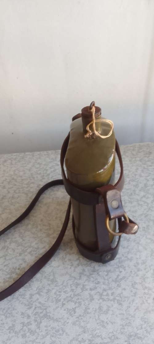 WW2 - Water Bottle with Leather Strap