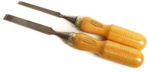 Vintage pair of Marples chisels in good condition - 6mm and 12mm