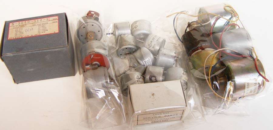 Lot of 19 new vintage tape deck motors