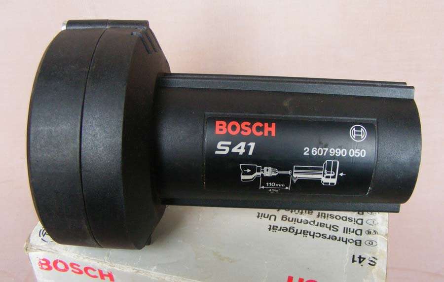 Bosch drill bit sharpener - no carrier pin