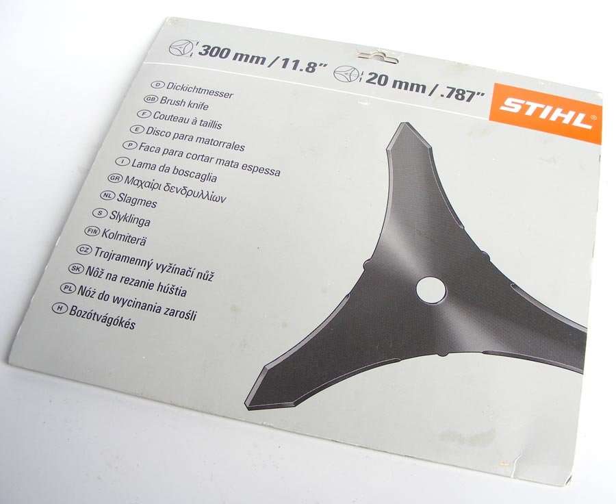 STIHL 300mm brush cutter blades - new - 2 available